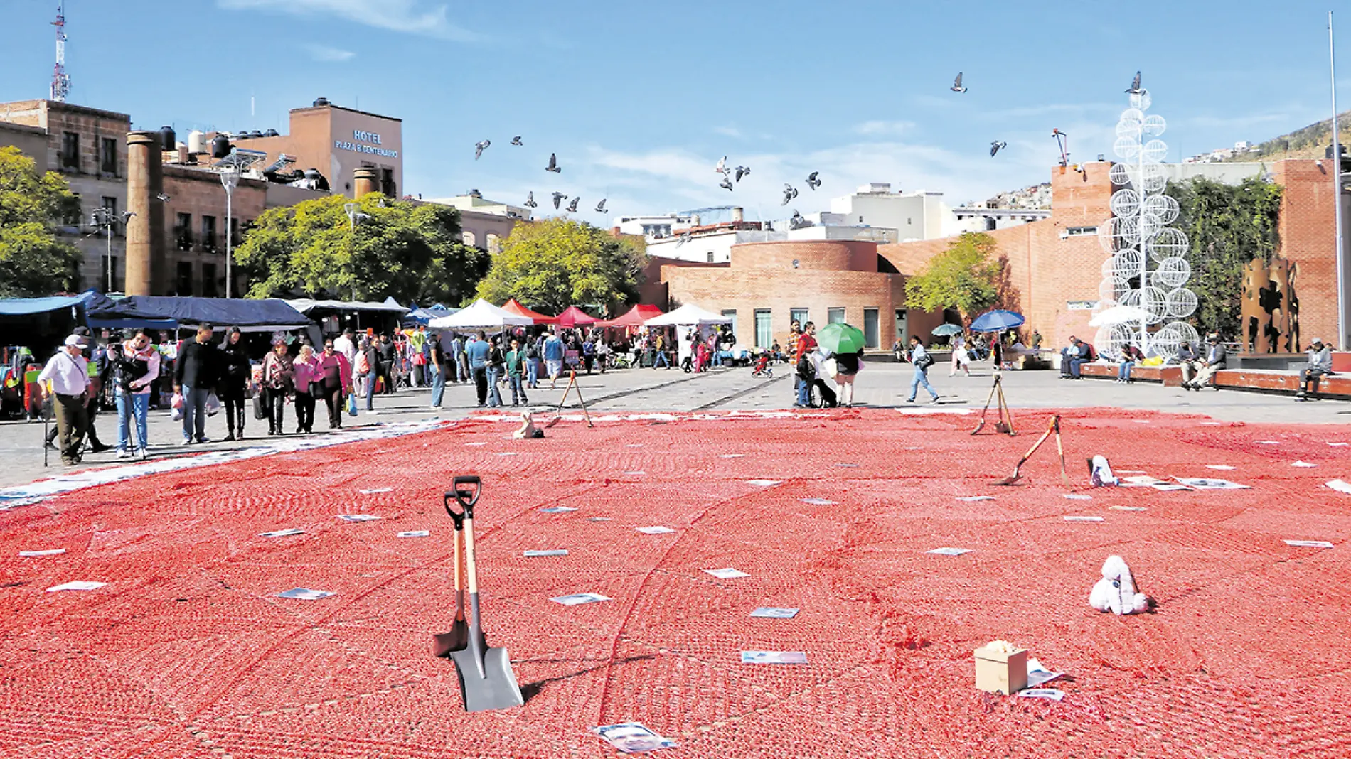 Plaza Bicentenario, sede de manifestación de madres buscadoras